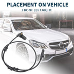 2pcs Front Left ABS Wheel Speed Sensor for Mercedes-Benz ML 500 (2000–2005) No.A1635421818