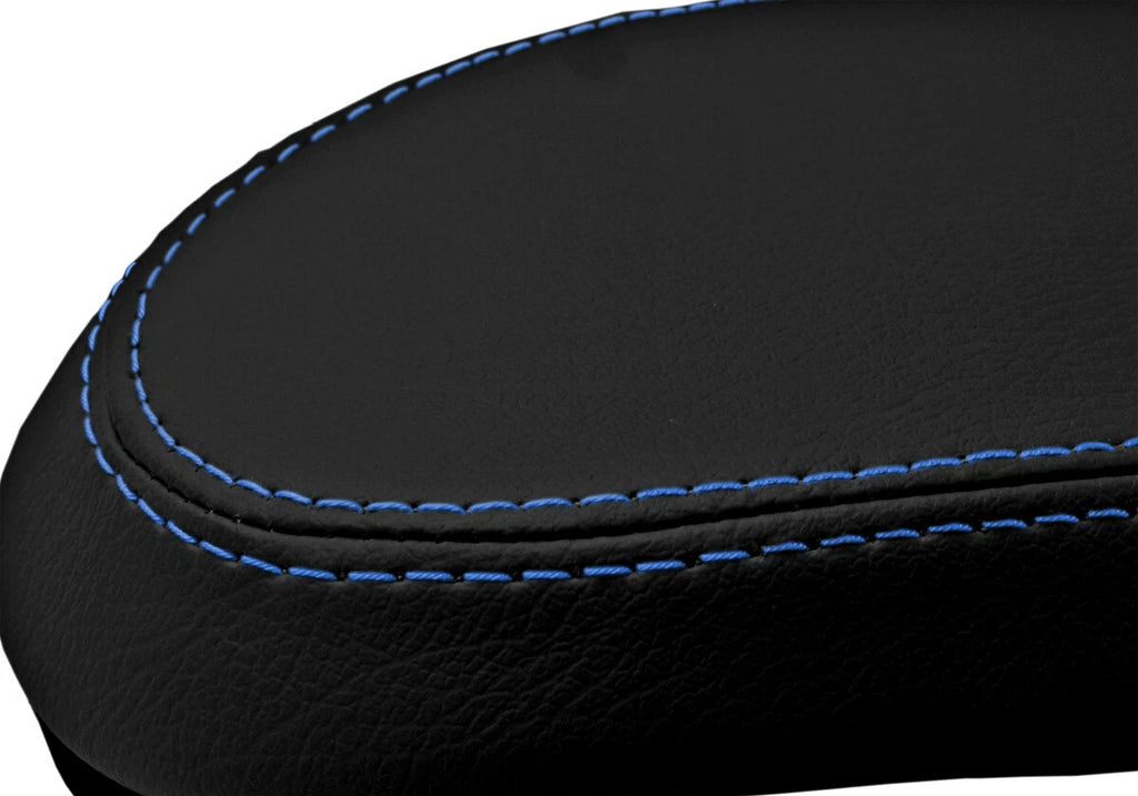 Console Lid Pull Over Cover for Ford Focus (2000–2007) Black Blue Stitch