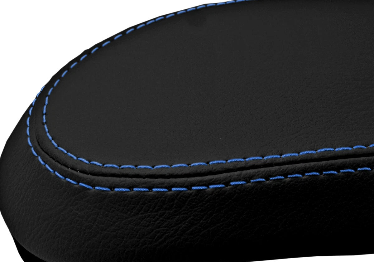 Console Lid Pull Over Cover for Ford Focus (2000–2007) Black Blue Stitch