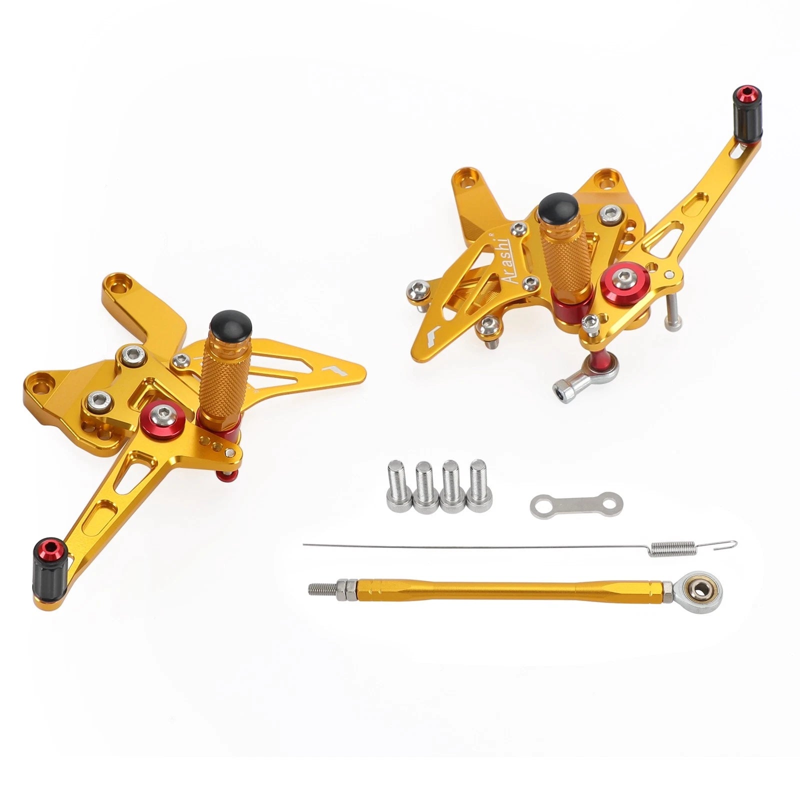 Aluminum Gold Rear Sets Footpegs Footrest for Kawasaki Z900 (2021–2022)