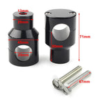 Handlebar Mount Adapter Risers Clamp for Honda Harley Chrome