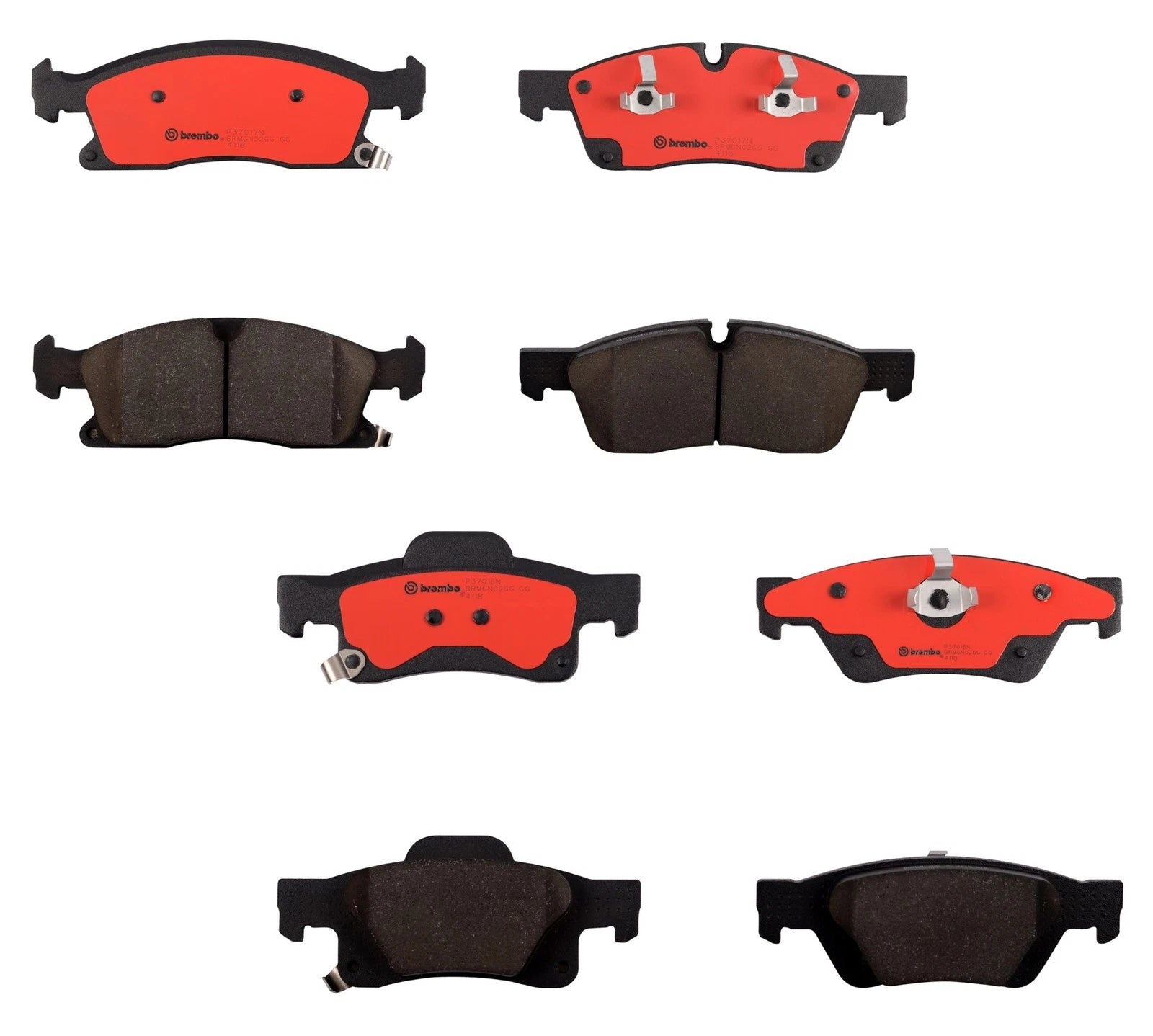 Brembo Front & Rear Brake Pads Kit for Durango Grand Cherokee (2011–2020)
