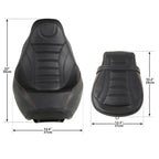 Driver Passenger Seat for Harley Touring Road King Glide (2009–2023) 10 Black
