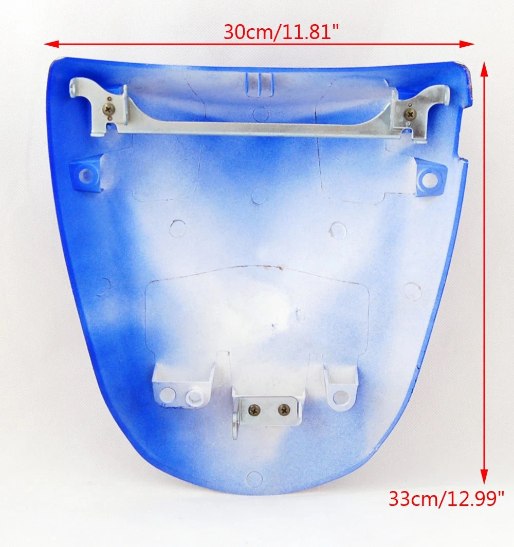 Rear Seat Cover Cowl for Kawasaki ZX6R (2003–2004), Z750, Z1000 (2003–2006) Blue