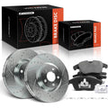 6x Front Drilled Brake Rotors + Ceramic Pads for Ford Police Responder (2013–2020)