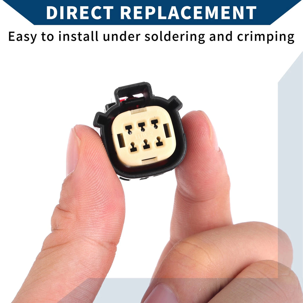 Headlight Socket Plug for Ford Mondeo  Set of 1 Black Plastic