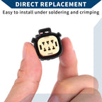 Headlight Socket Plug for Ford Mondeo  Set of 1 Black Plastic