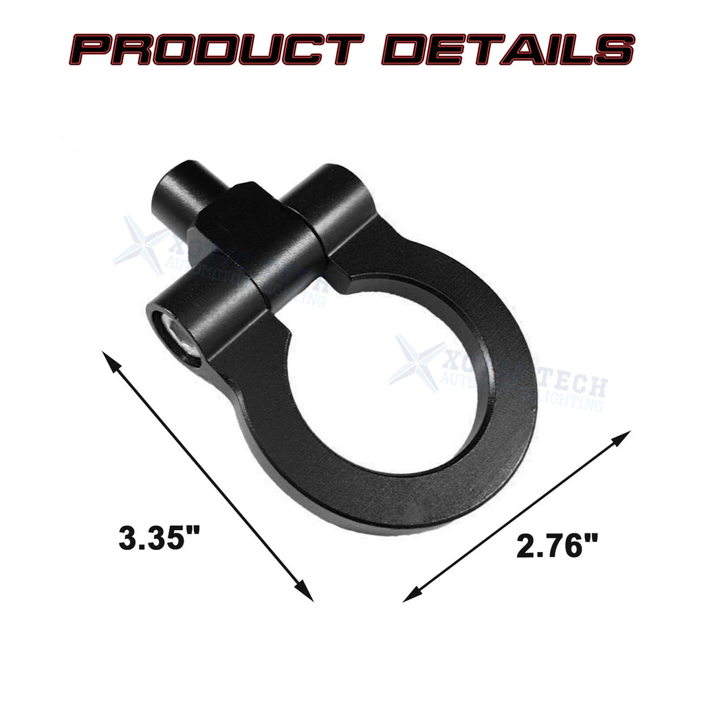 Anodized Alloy Black Tow Hook for Audi A4/S4 B8 (2008-2019)