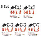 Set of 5 Carburetor Repair Kits for Johnson Evinrude (0439076, 439076, 435443)