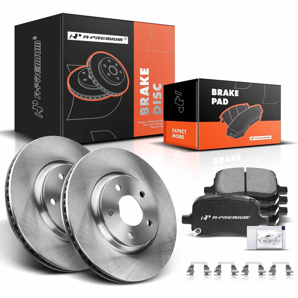 Front Disc Brake Rotors & Ceramic Pads for Chevrolet Malibu (2004–2012)