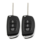 2X Flip Folding Key Remote Fob Case Replacement for Hyundai (Uncut)