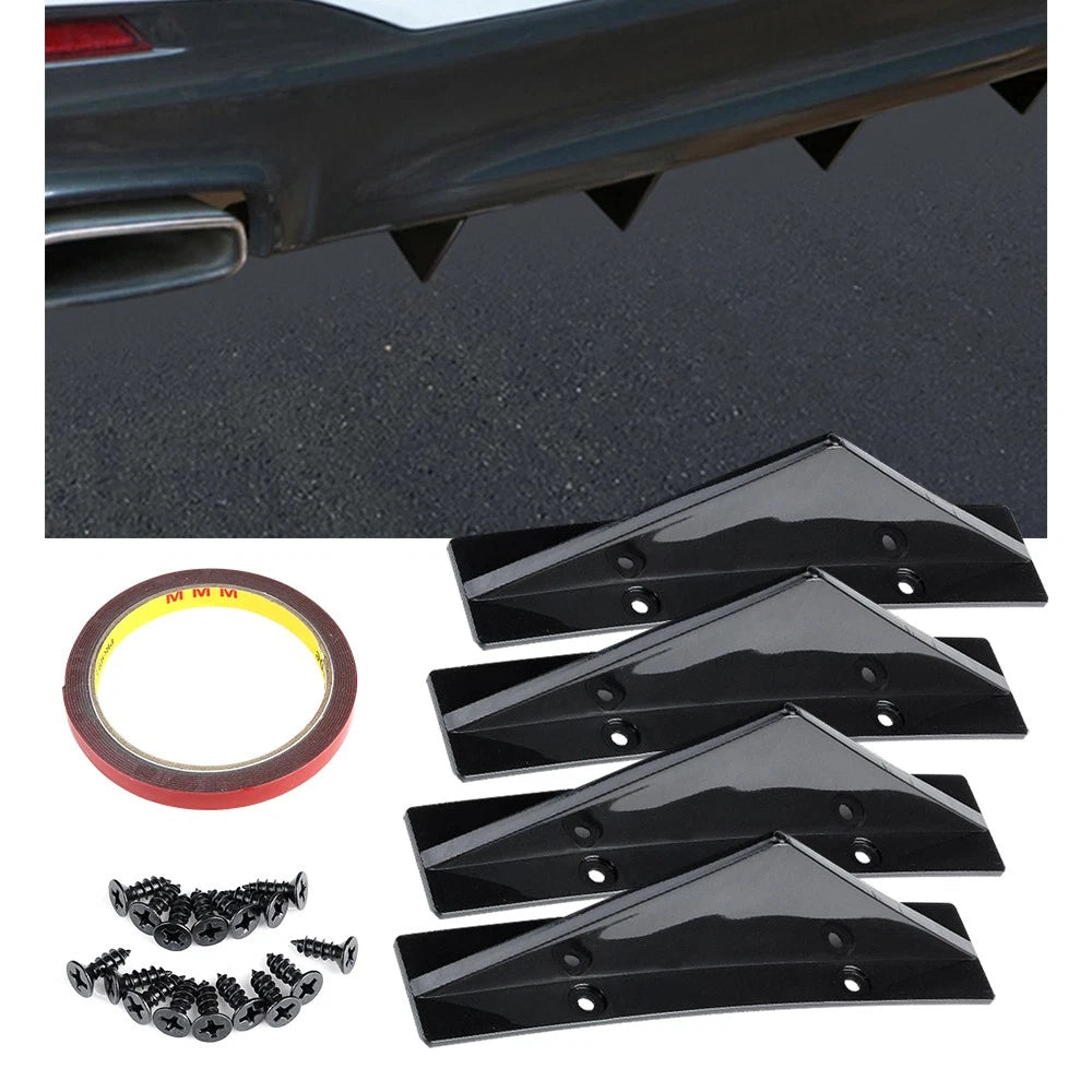 Rear Bumper Diffuser Lip Splitter Shark Fins for Chevrolet Camaro (2016–2023)