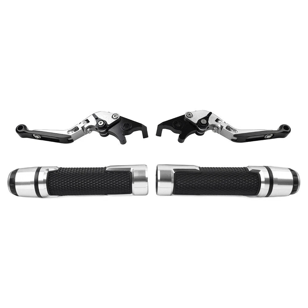 Silver Extendable Brake Clutch Levers Set for Benelli BN302S (2015–2019)