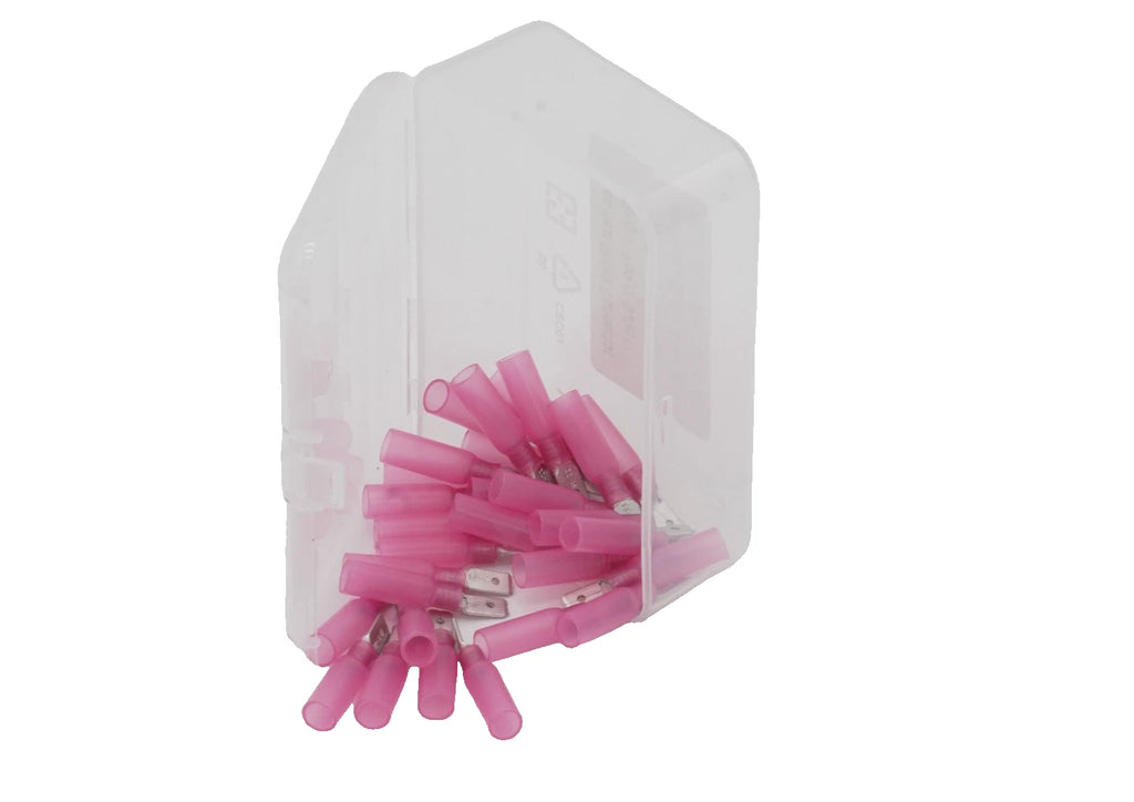 30-Pack Heat Shrink Tab Terminal for Marine 22-16 AWG