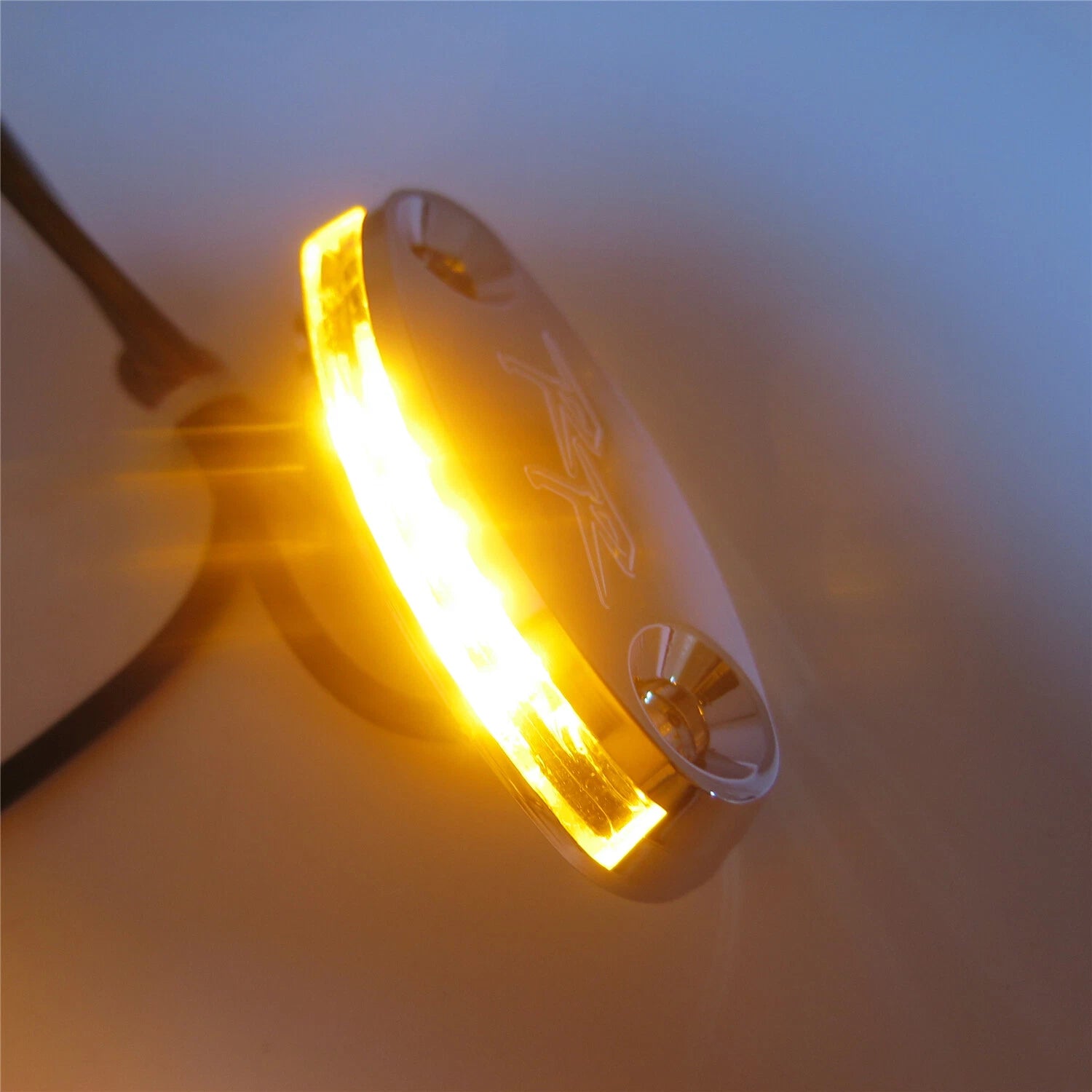 Chrome Mirror Block Off Base Plate LED for Honda CBR1000RR (2004–2007) & CBR (2000–2001)