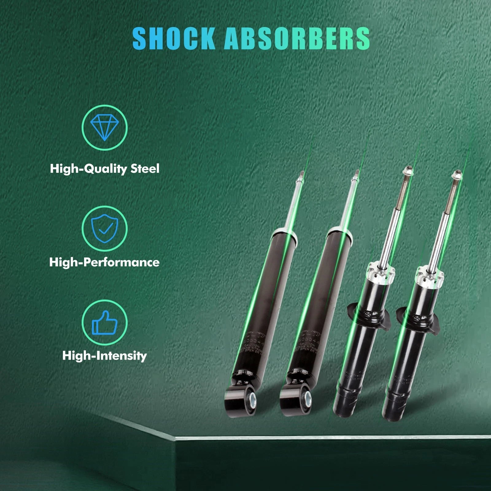 Set of 4 Struts for Hyundai Sonata (2006–2008)
