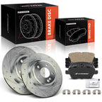 Rear Side Drilled Brake Rotor & Pad for Mercedes CLA250 (2014–2019)