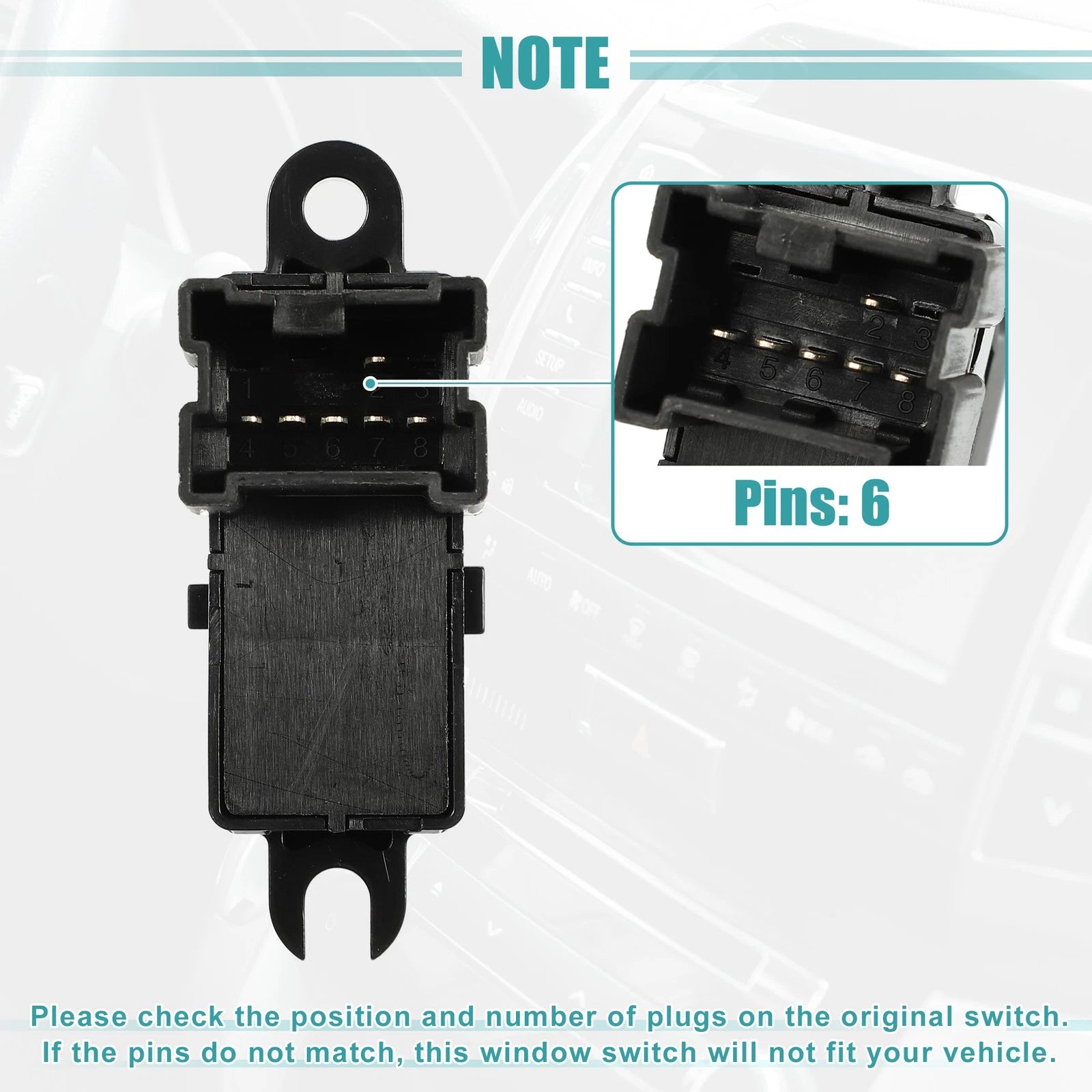 Master Power Window Switch for Nissan Altima (2007–2012) 718844734288