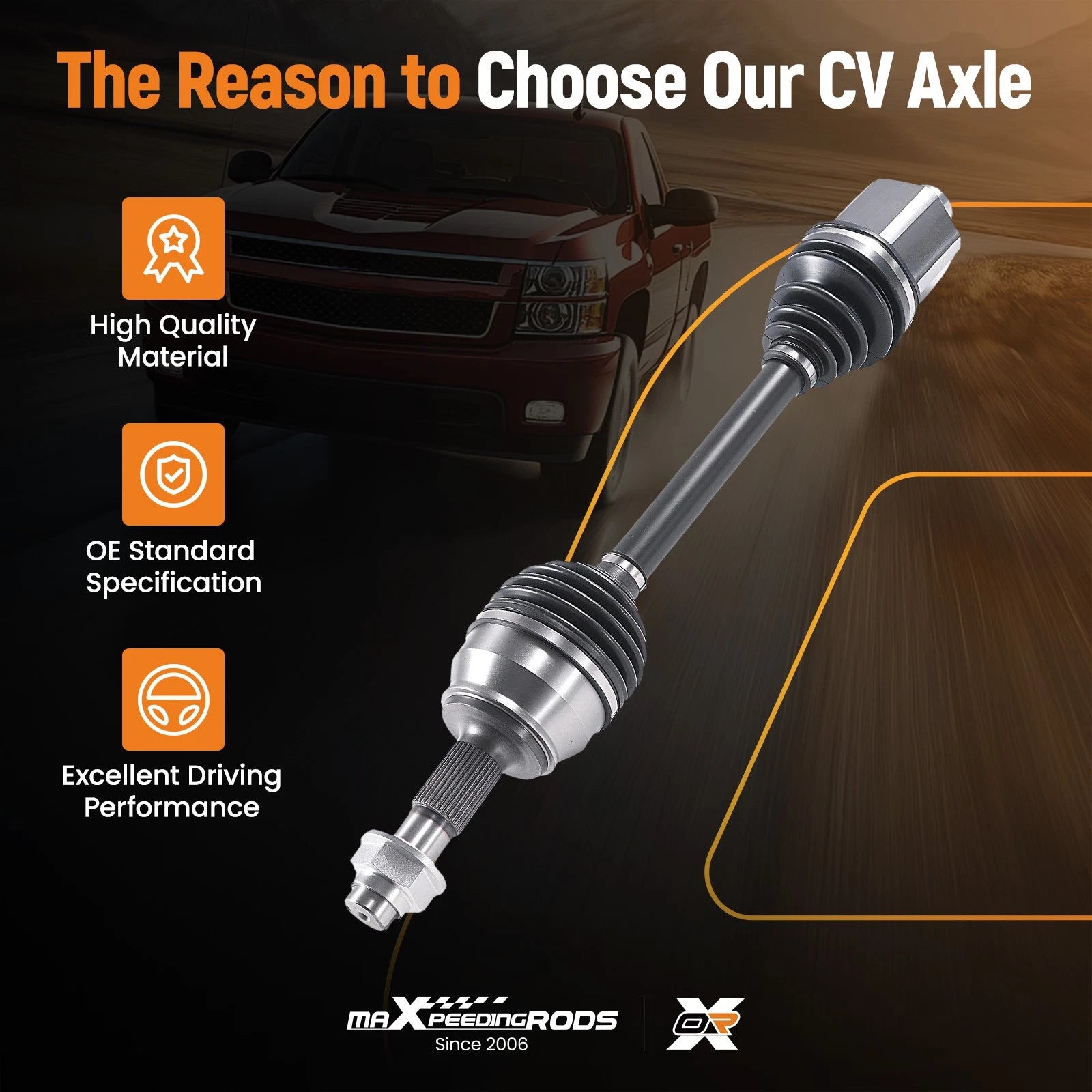 CV Axle Shaft Assembly Front Right for Ram ProMaster 2500 (2014–2018) NCV22003