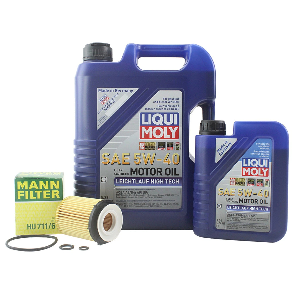 6L Liqui Moly Leichtlauf High Tech 5W40 Engine Oil Change Kit for C117 X156 (2011–2019)