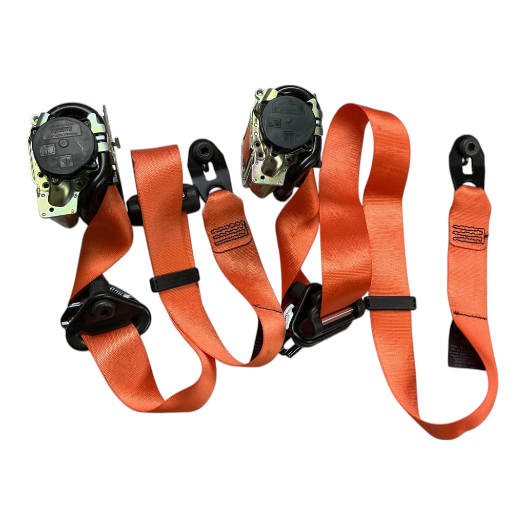 Set of 2 Front LH & RH Side Seat Belts for Ford Transit 150 250 350 (2020–2026) ORANGE