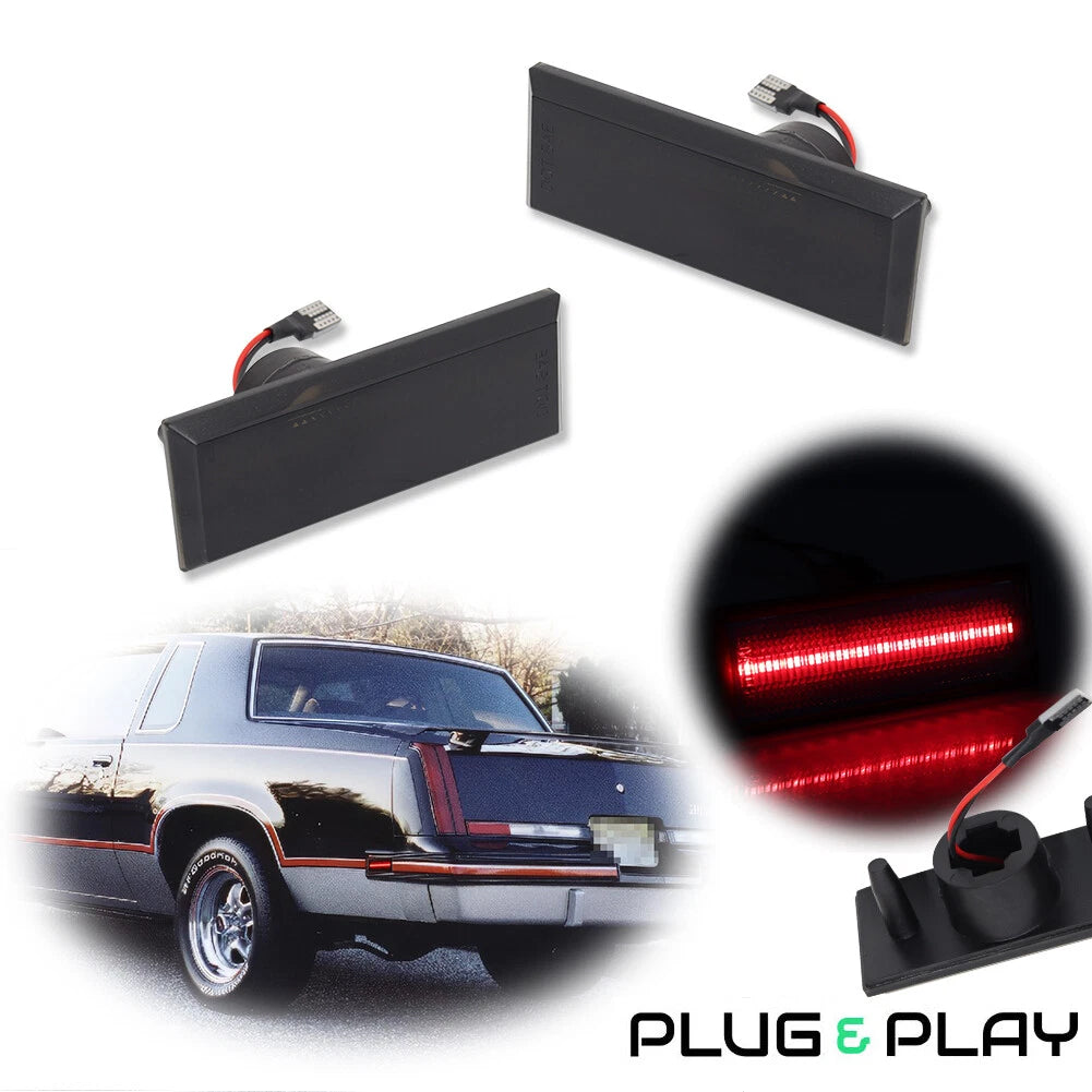 Red LED Side Marker Light Pair for Cutlass (1981–1988)
