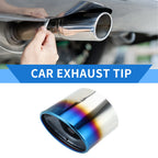 1 Pc Slant Cut Exhaust Tip 4.7" Inlet for Honda Accord (2008–2012) Burnt Blue