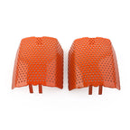 2Pcs Orange Front Caliper Screen Inserts for Harley V-Rod & Touring (2006–2019)