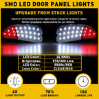 2X LED Interior Door Panel Courtesy Lights for Ford F150 F250 (1997â2003)