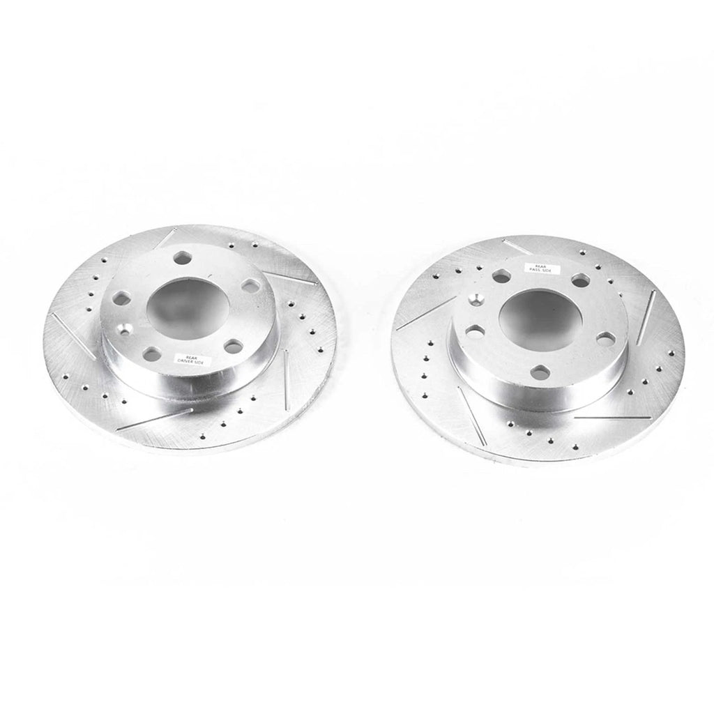 Set of 2 Powerstop Brake Discs for Audi A4 Quattro (2002–2005)