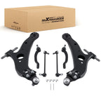 Set of 6 Front Lower Control Arm & Tie Rod Sway Bar Link for Toyota Sienna (2004–2010)