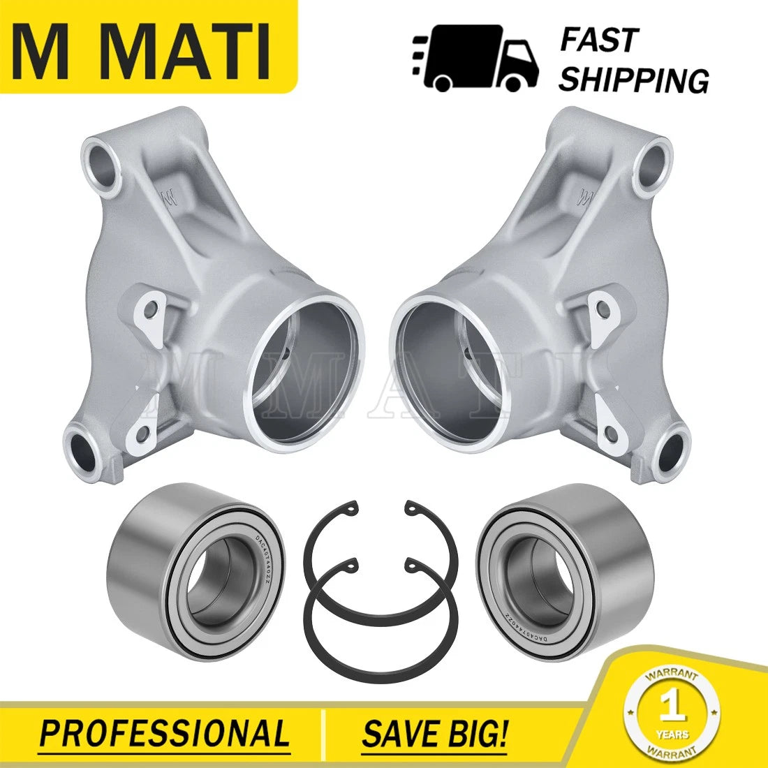 2X Rear Left Right Wheel Carrier & Bearings for Polaris RZR S 800 (2009–2014)
