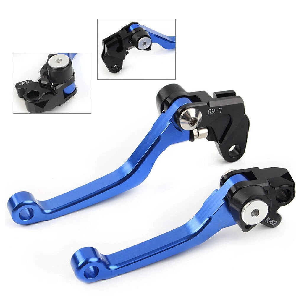 Pivot Brake Clutch Levers for Suzuki RM125 RM250 RM85 (2000–2023) - Blue