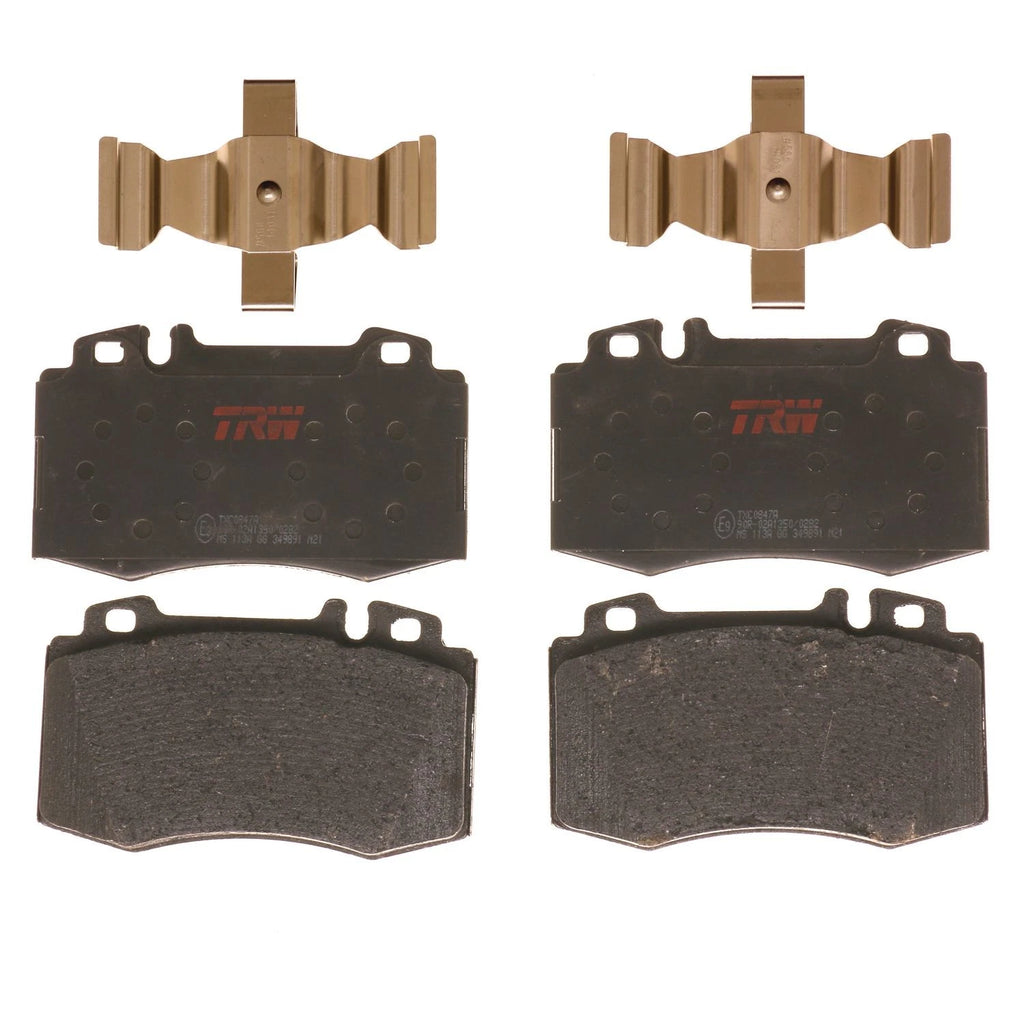 Set of 4 Disc Brake Pads for Mercedes-Benz E350 (2006–2009)