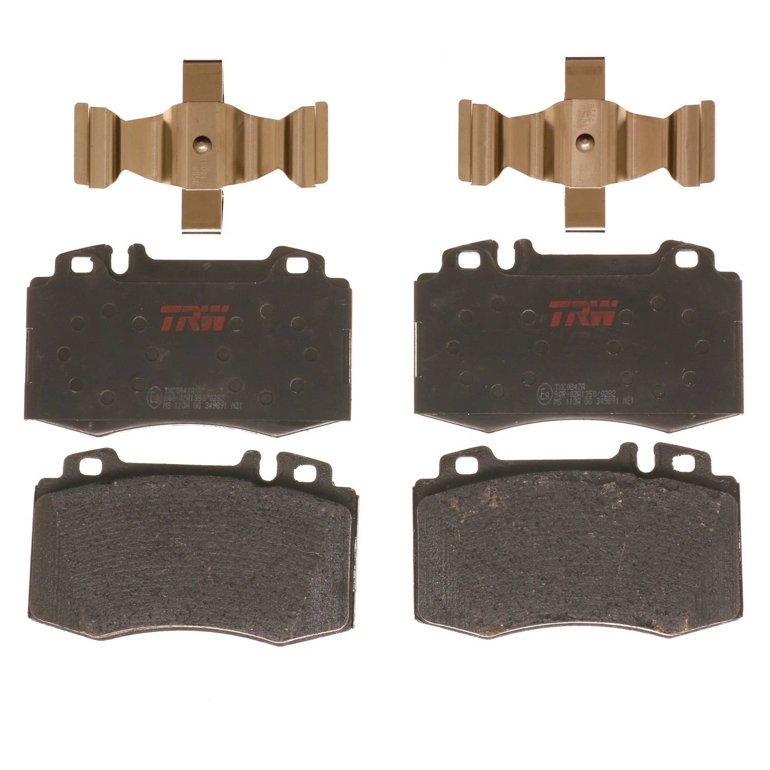 Set of 4 Disc Brake Pads for Mercedes-Benz E350 (2006–2009)