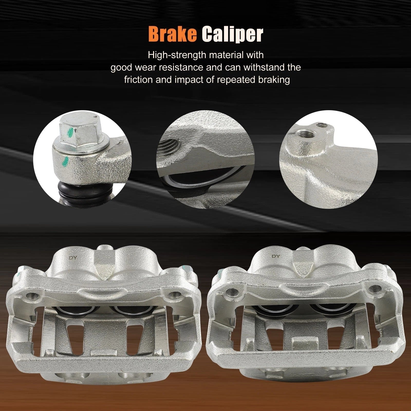 Front Pair Brake Calipers w/ Bracket for Nissan Quest (2004–2009)
