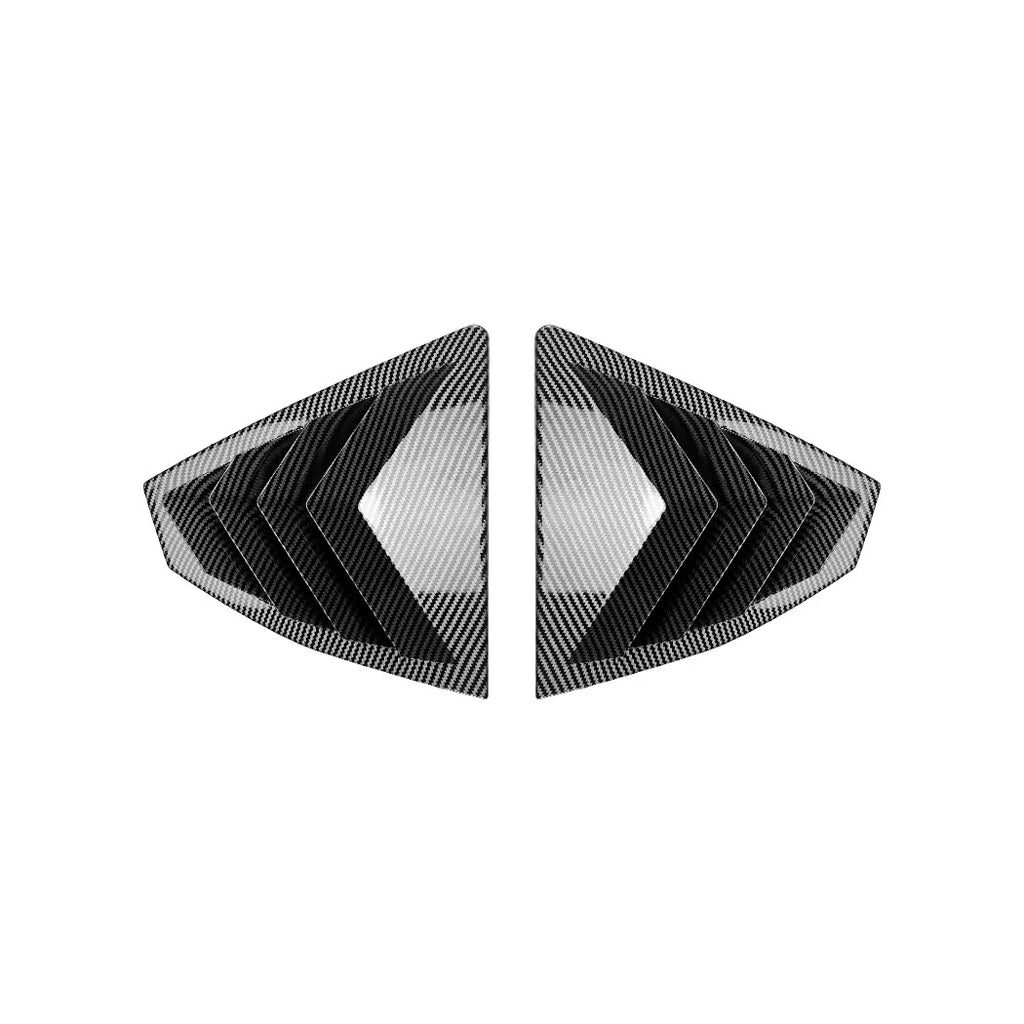 Carbon Style Quarter Window Louvers Vent Cover Trim for Subaru WRX STI (2022–2023)