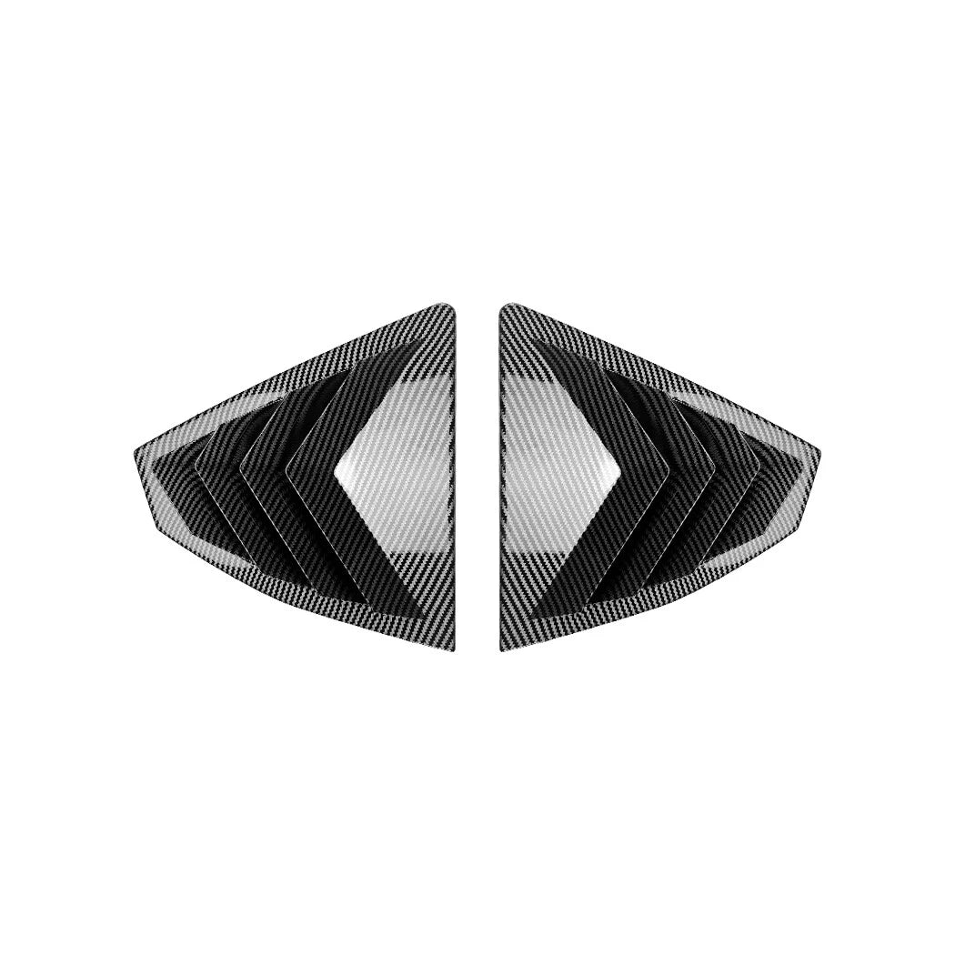 Carbon Style Quarter Window Louvers Vent Cover Trim for Subaru WRX STI (2022–2023)