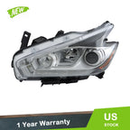 Driver Headlight for Nissan Murano (2015–2016) Clear Lens Halogen