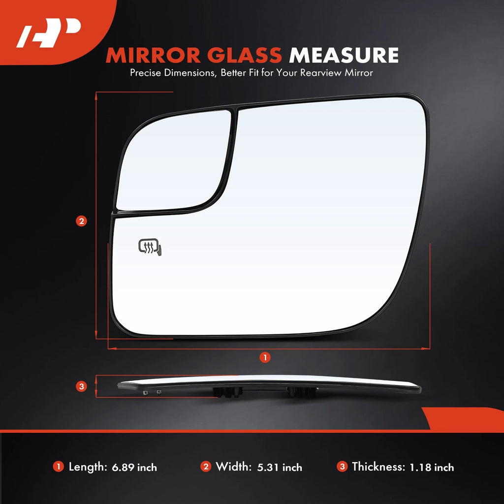 Heated Driver Power Mirror Glass for Ford Explorer (2011-2019)