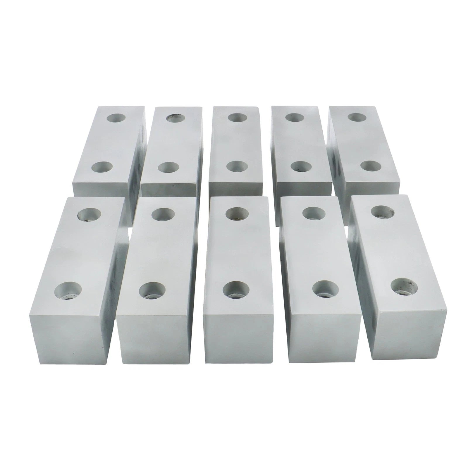 Set of 5 Aluminum Machined Soft Vise Jaws for 6" Vise (10 Jaws)