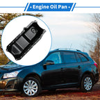 1 Pc Engine Oil Pan for Chevrolet C1500 (1991–1999) No.10110839 Steel Black
