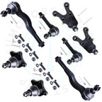 Set of 8 Front Lower Ball Joints & Outer Tie Rods for Mitsubishi Montero (1992–2000)