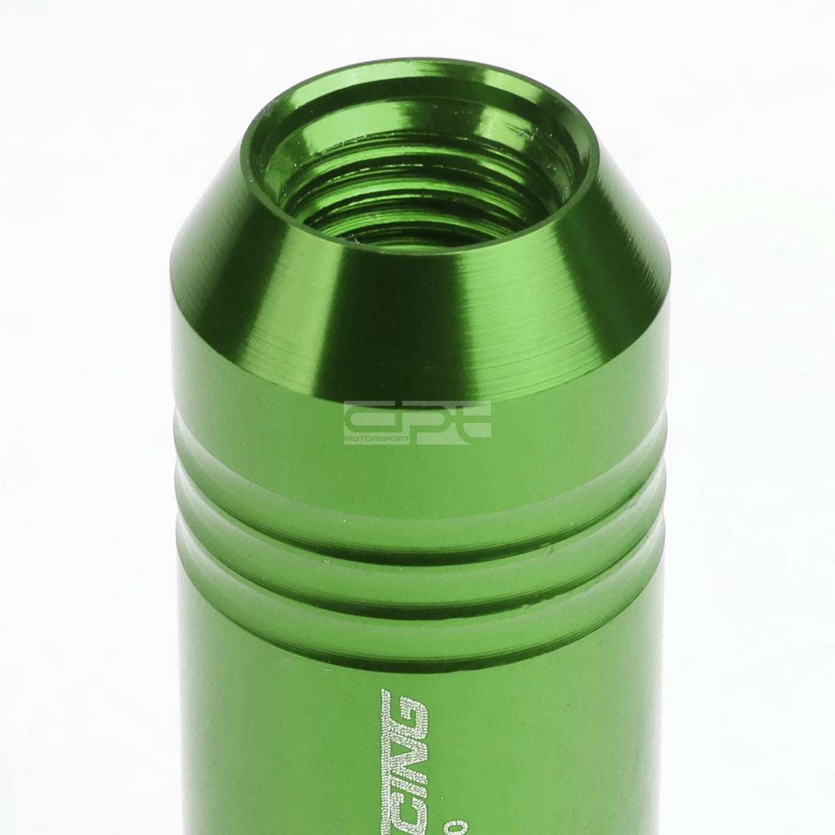 20 Pcs Open End M12x1.5 60mm Tall Green Aluminum Lug Nuts for JDM Vehicles