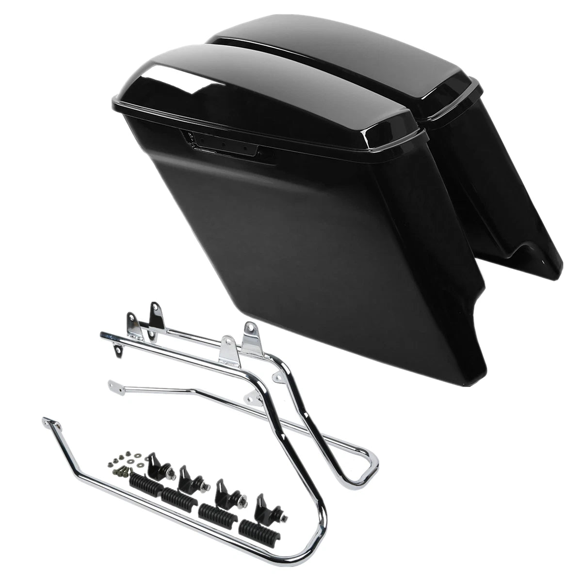 5'' Stretched Saddlebags & Conversion Brackets for Harley Heritage Softail (1984–2017)