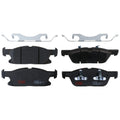 Set of 4 Disc Brake Pads for Ford Edge (2015–2021)