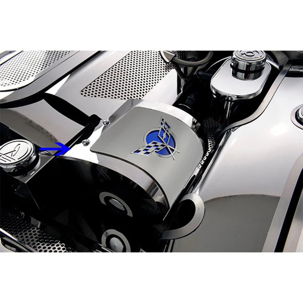 Polished Alternator Cover OEM Replacement for 1997–2004 Chevrolet Corvette