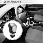 6 Speed Shift Knob for Ford Focus MK2 FL (2008–2011) Blue Black Silver Tone