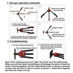 Rivet Nut Gun Kit for Hand Nut Riveter 360mm (14")