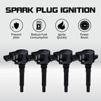 Set of 4 Ignition Coils for Mercedes-Benz C63 CL63 CLS63 E63 ML63 S63 SLS (2008–2015)
